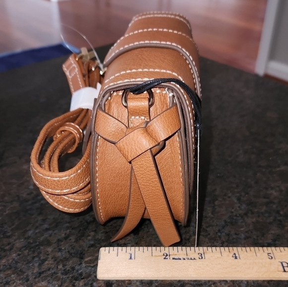 Rachel Zoe Edessi Vegan Leather Brown Crossbody & Belt Bag - Picture 9 of 11